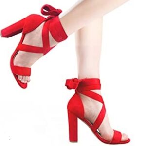 ❤️ Carcuume Red Women’s Heels – Classic 4" Stiletto | Size 10